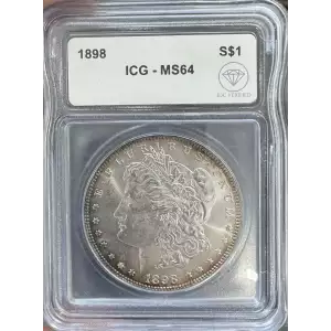 1898 Morgan Dollar ICG MS64 IDC Verified (Minor toning)