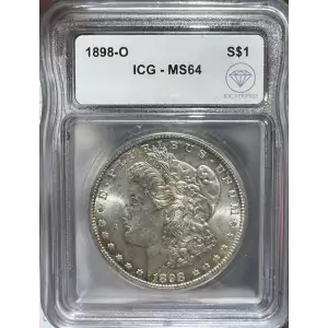 1898-O Morgan Dollar ICG MS64 IDC Verified (Minor toning) (2)