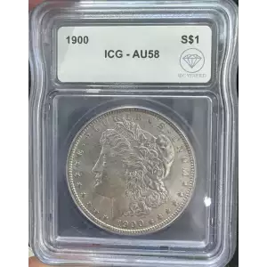 1900 Morgan Dollar ICG AU58 IDC Verified (2)