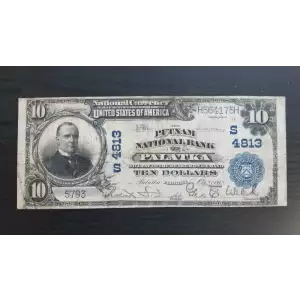 1902 $10 The Putnam National Bank of Palatka Florida #S4813