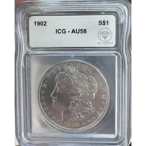 1902 Morgan Dollar ICG AU58 IDC Verified