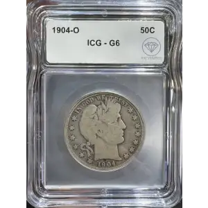 1904 O Barber Half Dollar ICG G-6 IDC Verified