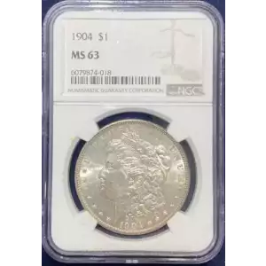 1904-P Morgan $1 NGC MS 63