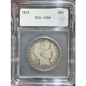 1912 Barber Half Dollar ICG VG-8 IDC Verified (2)