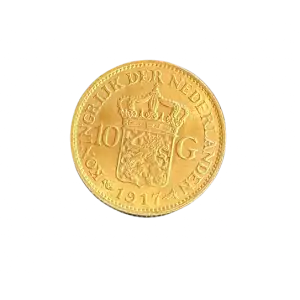 1917 Netherlands 10 Gulden