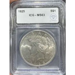 1925 Peace Silver Dollar ICG MS63 IDC Verified (2)