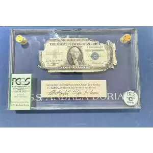 1935E S.S. Andrea Doria Shipwreck Blue Seal Silver Certificate 