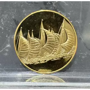 1972 German Sailing Olympics 1/4 oz 24K Gold Metal