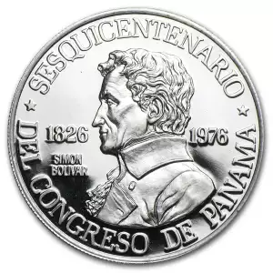 1976 Panama Platinum 150 Balboas Proof (APW .2987 oz)