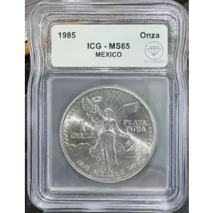 1985 Mexican 1 onza Silver Libertad ICG MS65 - IDC Verified (2)