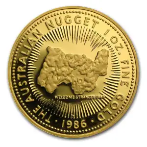 1986 Australia 1 oz Gold Nugget Coin (2)