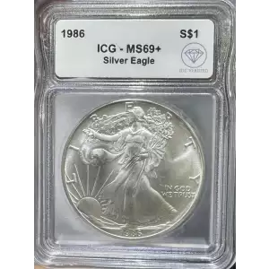 1989 American Silver Eagle ICG MS69+ IDC Verified (2)