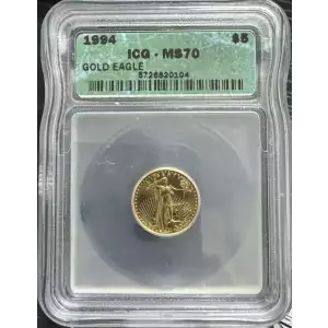 1994 $5 ICG MS70