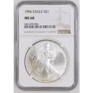 1996 American Silver Eagle NGC MS68 (2)
