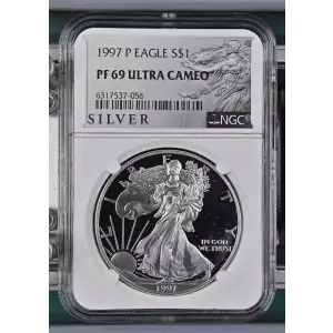 1997 P American Silver Eagle NGC PF-69 ULTRA CAMEO (2)