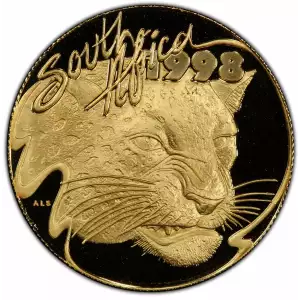 1998 South Africa 1/2 oz Gold Natura Leopard Proof (2)