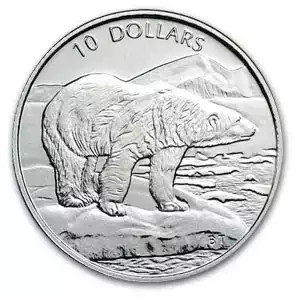 1999 1/4oz Canadian Platinum Polar Bear Coin (2)