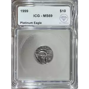 1999 American Platinum Eagle ICG MS69 IDC Verified
