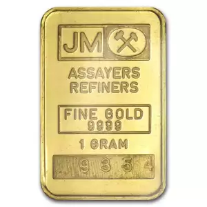 1g Johnson Matthey Gold Bar