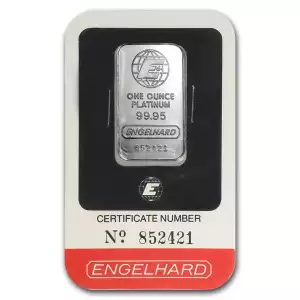 1oz Carded Engelhard Eagle/E Design Platinum Bar (3)