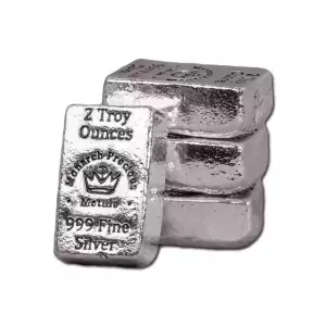 2 oz Silver Bar - Monarch Precious metals