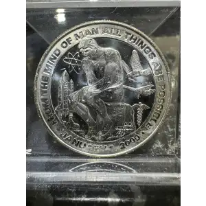 2000 1 oz Silver From the Mind of Man All Things Are Possible Rounds
