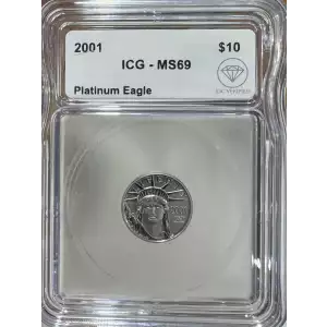 2001 American Platinum Eagle ICG MS69 IDC Verified