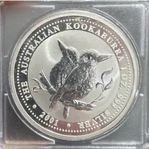 2001 Australia 1 oz Silver Kookaburra (Toning spot)