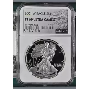 2001 W American Silver Eagle NGC PF69 Ultra Cameo (2)