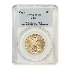 2003 $25 AGE PCGS MS 69