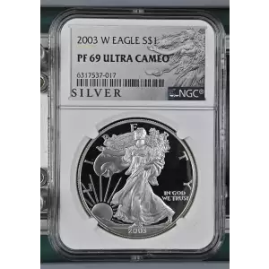 2003 W American Silver Eagle NGC PF69 Ultra Cameo