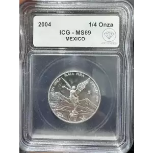 2004 1/4 Onza Silver Libertad ICG MS-69 IDC Verified (2)