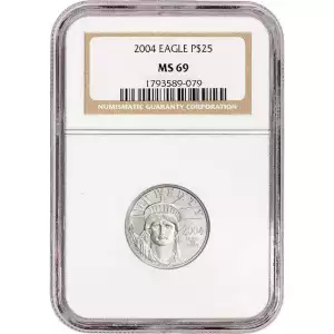 2004 $25 American Platinum Eagle MS69