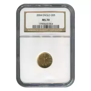 2004 $5 American Gold Eagle NGC MS70 (2)