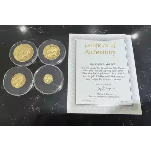2004 Gold China Panda Set