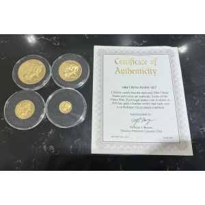 2004 Gold China Panda Set