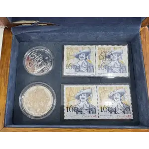 2004 lle Sainte-Croix coins and stamps set (3)