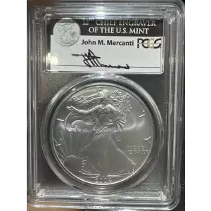 2004 PCGS MS69 First Strike John Mercanti Signed (2)