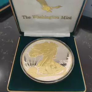 2005 1/2 lb. gold layered silver eagle (box COA)