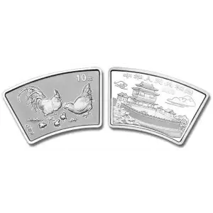 2005 China Lunar Year of the Rooster 10 Yuan Original  (Box,no COA) (4)