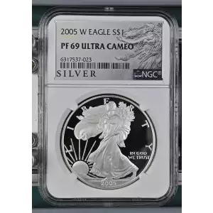 2005 W American Silver Eagle NGC PF69 Ultra Cameo