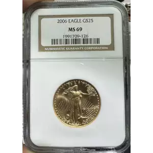 2006 $25 American Gold Eagle NGC MS69