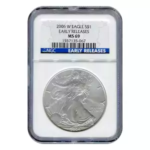 2006 American Silver Eagle NGC MS69 Early Release (2)