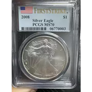 2008 $1 Silver Eagle First Strike