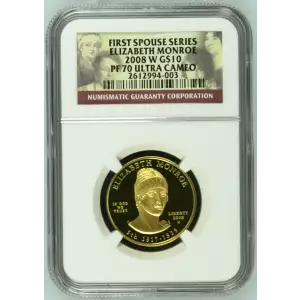 2008 ELIZABETH MONROE FIRST SPOUSE SERIES ULTRA CAMEO (2)