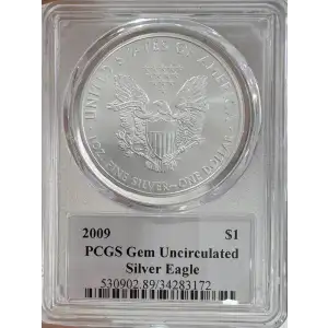 2009 $1 Silver Eagle Mercanti Signature (2)