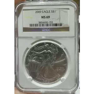 2009 American Silver Eagle NGC MS69