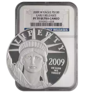 2009 W American Platinum Eagle NGC PF70 Ultra Cameo Early Release (2)