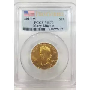 2010-W $10 Mary Lincoln First Strike