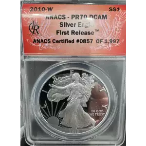2010-W American Silver Eagle ANACS PR70 DCAM First Release (2)